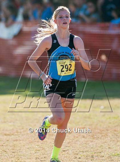 Thumbnail 3 in CIF State Cross Country Championships (D1 Girls Race) photogallery.