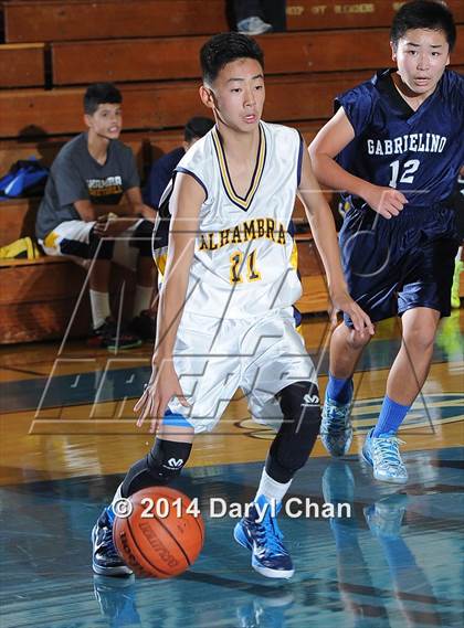 Thumbnail 3 in Alhambra vs Gabrielino (San Marino Tournament) photogallery.