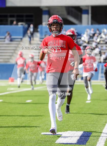 Thumbnail 2 in Guyer vs. Cedar Hill (UIL 6A Division 2 Semifinal) photogallery.