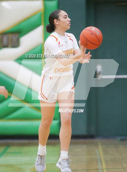 Thumbnail 2 in New Hope Academy vs. Cathedral Catholic (MLK Showcase) photogallery.