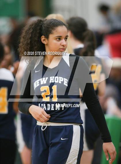 Thumbnail 2 in New Hope Academy vs. Cathedral Catholic (MLK Showcase) photogallery.