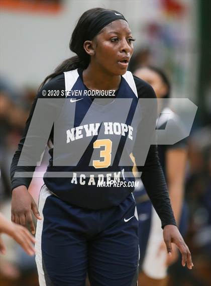 Thumbnail 3 in New Hope Academy vs. Cathedral Catholic (MLK Showcase) photogallery.