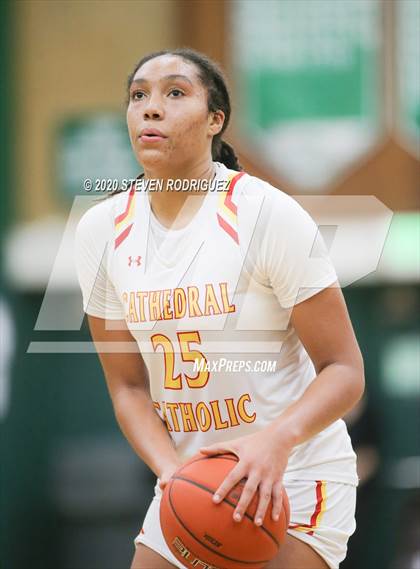 Thumbnail 2 in New Hope Academy vs. Cathedral Catholic (MLK Showcase) photogallery.