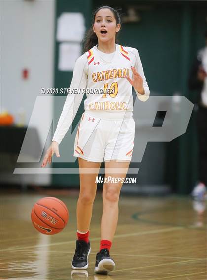 Thumbnail 2 in New Hope Academy vs. Cathedral Catholic (MLK Showcase) photogallery.