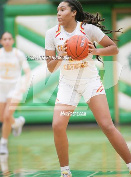 Thumbnail 1 in New Hope Academy vs. Cathedral Catholic (MLK Showcase) photogallery.