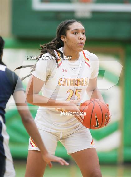 Thumbnail 3 in New Hope Academy vs. Cathedral Catholic (MLK Showcase) photogallery.