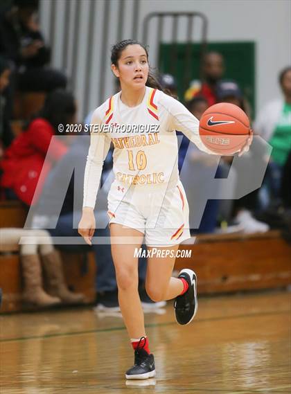 Thumbnail 1 in New Hope Academy vs. Cathedral Catholic (MLK Showcase) photogallery.