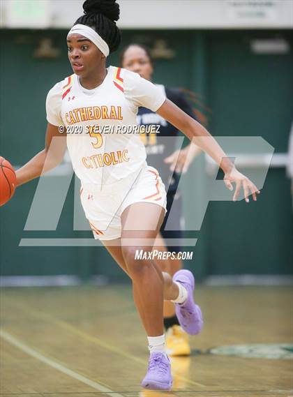 Thumbnail 1 in New Hope Academy vs. Cathedral Catholic (MLK Showcase) photogallery.