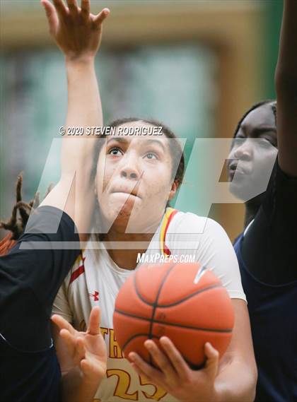 Thumbnail 3 in New Hope Academy vs. Cathedral Catholic (MLK Showcase) photogallery.