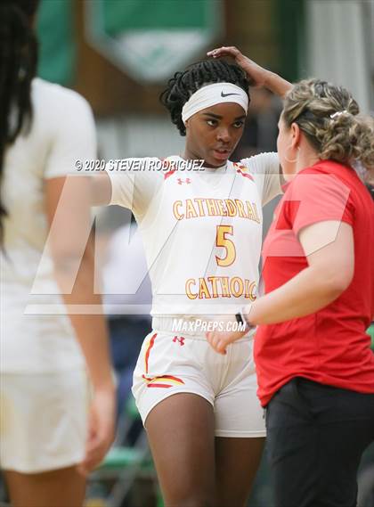 Thumbnail 3 in New Hope Academy vs. Cathedral Catholic (MLK Showcase) photogallery.