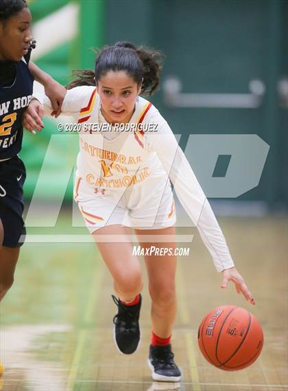 Thumbnail 3 in New Hope Academy vs. Cathedral Catholic (MLK Showcase) photogallery.