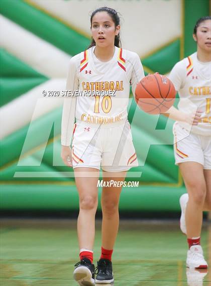 Thumbnail 2 in New Hope Academy vs. Cathedral Catholic (MLK Showcase) photogallery.