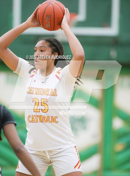 Thumbnail 2 in New Hope Academy vs. Cathedral Catholic (MLK Showcase) photogallery.