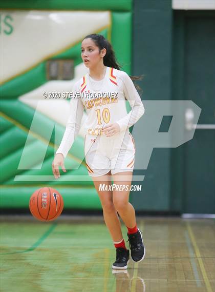 Thumbnail 2 in New Hope Academy vs. Cathedral Catholic (MLK Showcase) photogallery.
