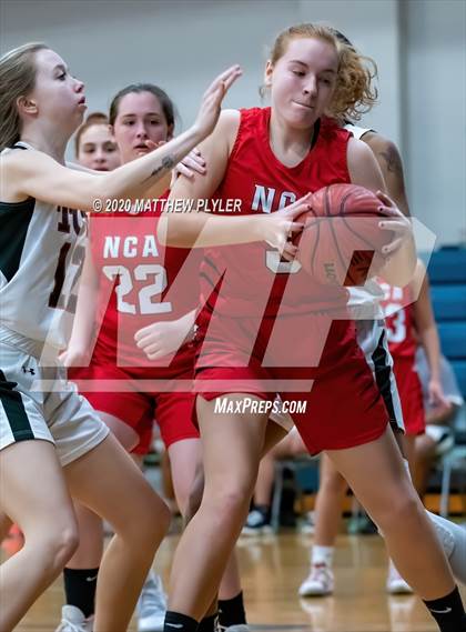 Thumbnail 2 in Neuse Christian Academy vs Trinity Christian (NCISAA 1A State Playoffs Round 3) photogallery.