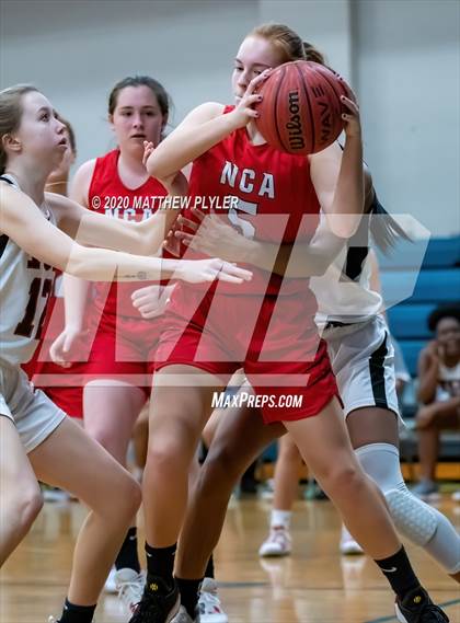 Thumbnail 1 in Neuse Christian Academy vs Trinity Christian (NCISAA 1A State Playoffs Round 3) photogallery.