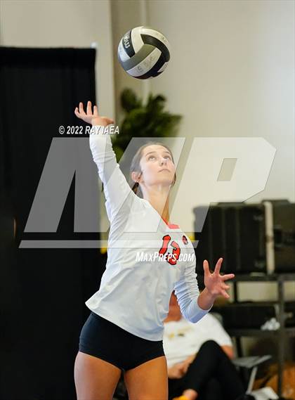 Thumbnail 3 in Franklin vs Roseville (Carmichael Invitational Volleyball Tournament)  photogallery.
