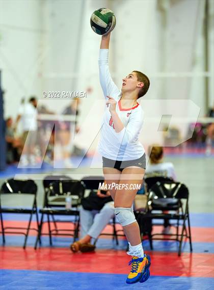 Thumbnail 3 in Franklin vs Roseville (Carmichael Invitational Volleyball Tournament)  photogallery.