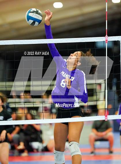 Thumbnail 2 in Franklin vs Roseville (Carmichael Invitational Volleyball Tournament)  photogallery.
