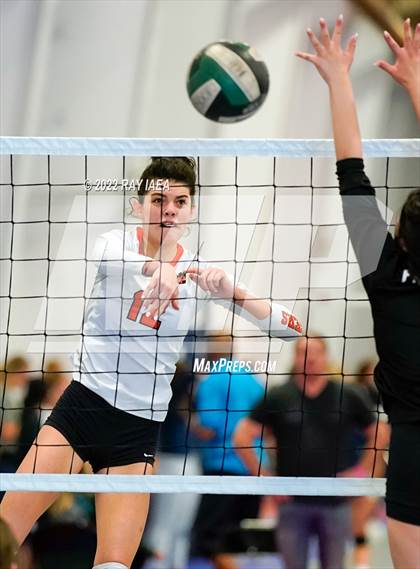 Thumbnail 2 in Franklin vs Roseville (Carmichael Invitational Volleyball Tournament)  photogallery.
