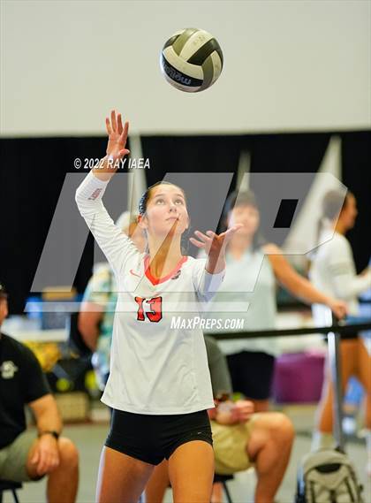 Thumbnail 3 in Franklin vs Roseville (Carmichael Invitational Volleyball Tournament)  photogallery.