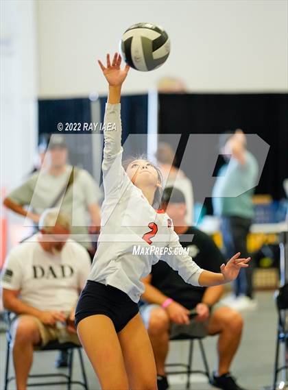 Thumbnail 2 in Franklin vs Roseville (Carmichael Invitational Volleyball Tournament)  photogallery.