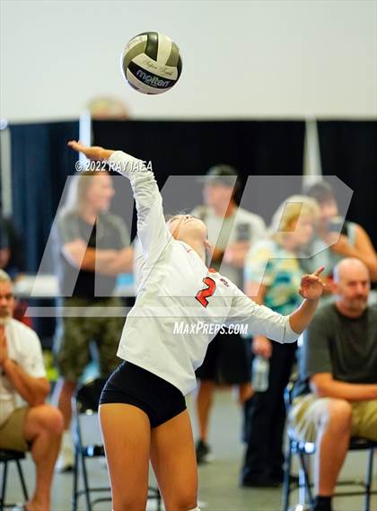 Thumbnail 2 in Franklin vs Roseville (Carmichael Invitational Volleyball Tournament)  photogallery.