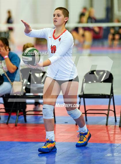 Thumbnail 3 in Franklin vs Roseville (Carmichael Invitational Volleyball Tournament)  photogallery.