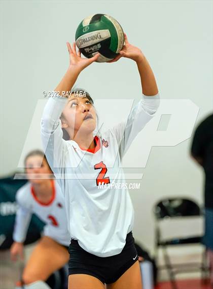 Thumbnail 3 in Franklin vs Roseville (Carmichael Invitational Volleyball Tournament)  photogallery.