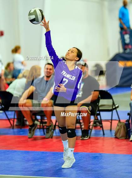 Thumbnail 1 in Franklin vs Roseville (Carmichael Invitational Volleyball Tournament)  photogallery.