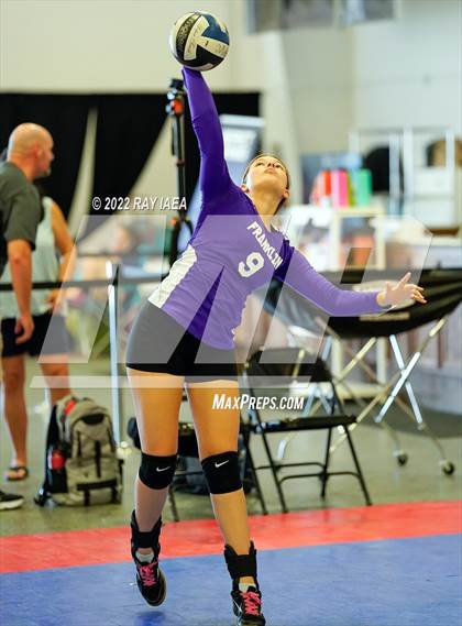 Thumbnail 1 in Franklin vs Roseville (Carmichael Invitational Volleyball Tournament)  photogallery.