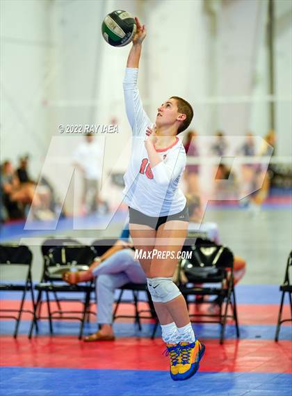 Thumbnail 3 in Franklin vs Roseville (Carmichael Invitational Volleyball Tournament)  photogallery.