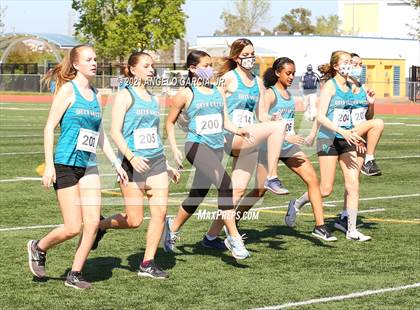 Thumbnail 2 in BVAL Girls Cross Country Championship photogallery.