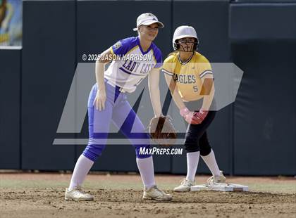 Thumbnail 1 in Brookeland vs. Jonesboro (UIL Softball 1A Final) photogallery.