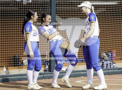Thumbnail 1 in Brookeland vs. Jonesboro (UIL Softball 1A Final) photogallery.