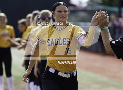 Thumbnail 1 in Brookeland vs. Jonesboro (UIL Softball 1A Final) photogallery.