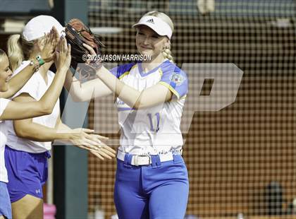 Thumbnail 2 in Brookeland vs. Jonesboro (UIL Softball 1A Final) photogallery.