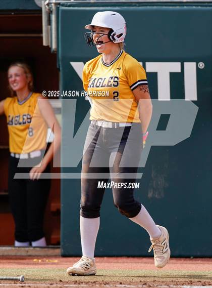 Thumbnail 1 in Brookeland vs. Jonesboro (UIL Softball 1A Final) photogallery.