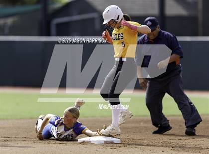 Thumbnail 1 in Brookeland vs. Jonesboro (UIL Softball 1A Final) photogallery.