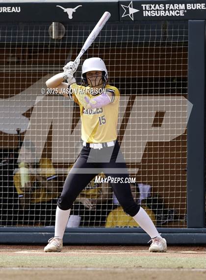 Thumbnail 3 in Brookeland vs. Jonesboro (UIL Softball 1A Final) photogallery.