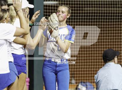 Thumbnail 2 in Brookeland vs. Jonesboro (UIL Softball 1A Final) photogallery.