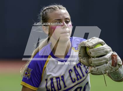 Thumbnail 2 in Brookeland vs. Jonesboro (UIL Softball 1A Final) photogallery.
