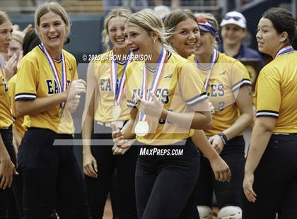 Thumbnail 2 in Brookeland vs. Jonesboro (UIL Softball 1A Final) photogallery.