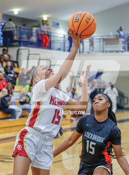 Thumbnail 2 in Hebron Christian vs. Stockbridge (MLK Day Classic) photogallery.