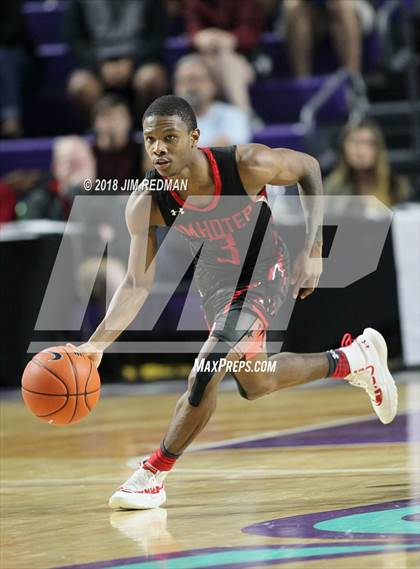 Thumbnail 2 in Oak Hill Academy vs. Imhotep Charter (City of Palms Classic) photogallery.