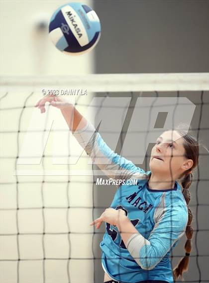 Thumbnail 3 in Mount Airy Christian Academy vs  King Abdullah Academy (Tiger Paws Invitational) photogallery.