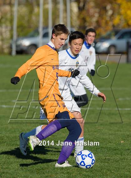 Thumbnail 2 in Lansing vs. Rhinebeck (NYSPHSAA Class C Semifinal) photogallery.