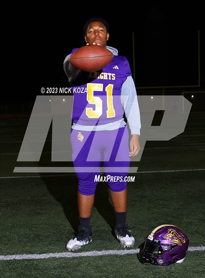 Thumbnail 3 in Lynwood Varsity Football Photo Shoot photogallery.