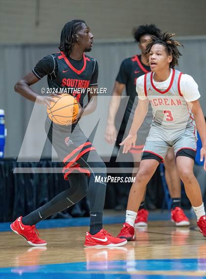 Thumbnail 1 in Southern School of Energy and Sustainability vs. Berean Baptist Academy (Hoops and Dreams Showcase) photogallery.
