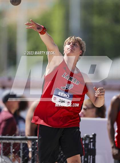 Thumbnail 3 in Class 3 Shot Put (MSHSAA State Championship) photogallery.